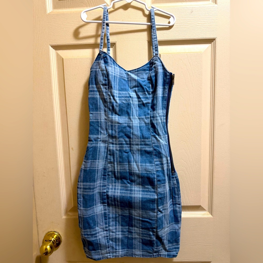 H&M denim mini dress